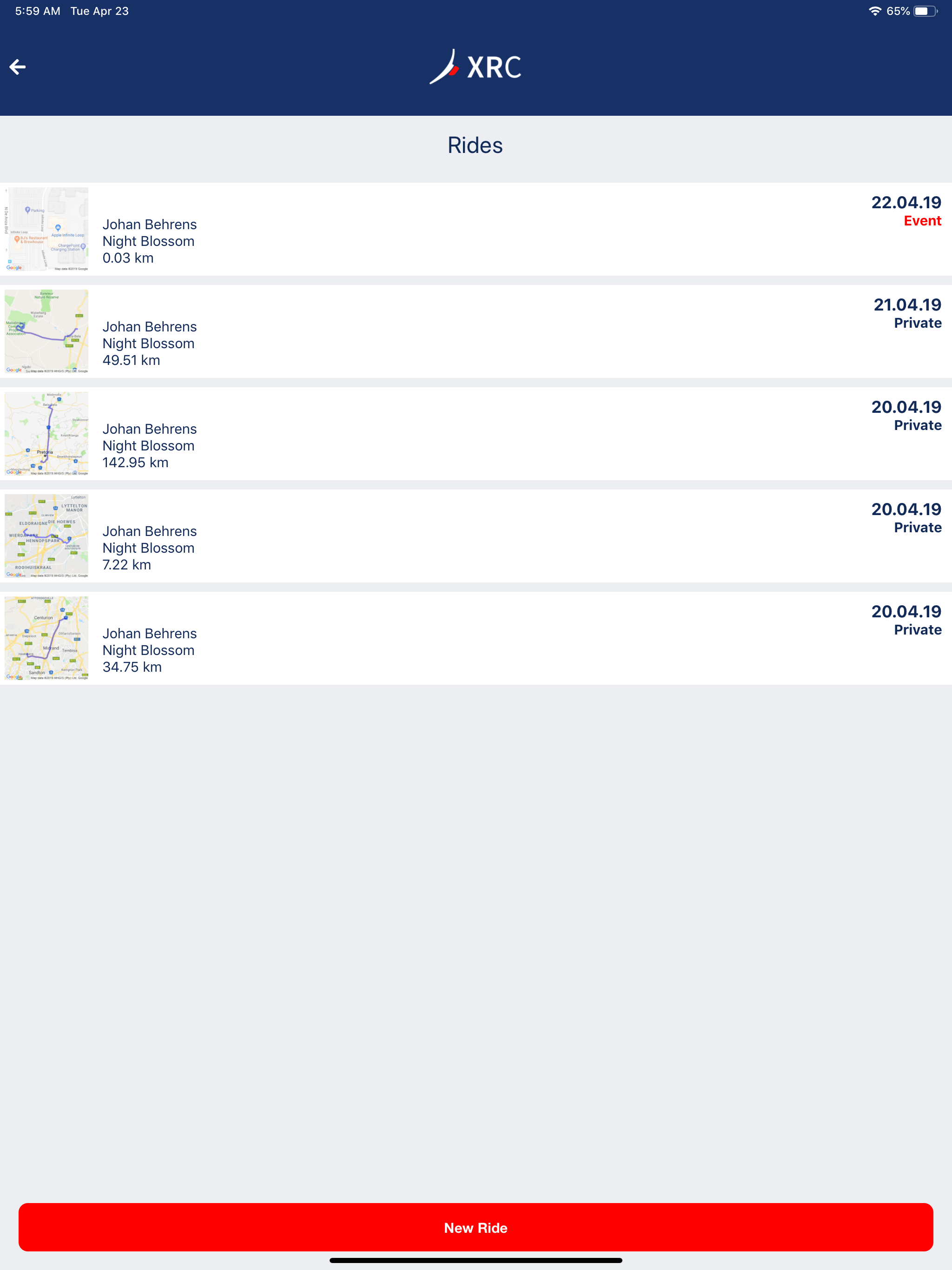 XRC Tracker