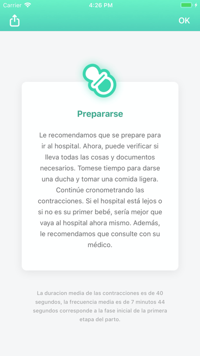 Contraction Counter. Pregnancy screenshot 4