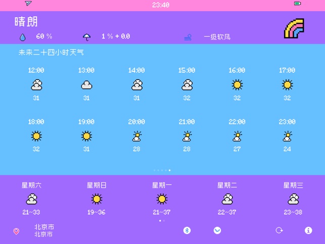 像素天气 - 最萌像素风天气预报截图