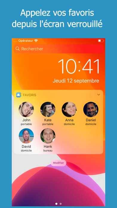 Screenshot #2 pour ContactsXL + Widget Favoris