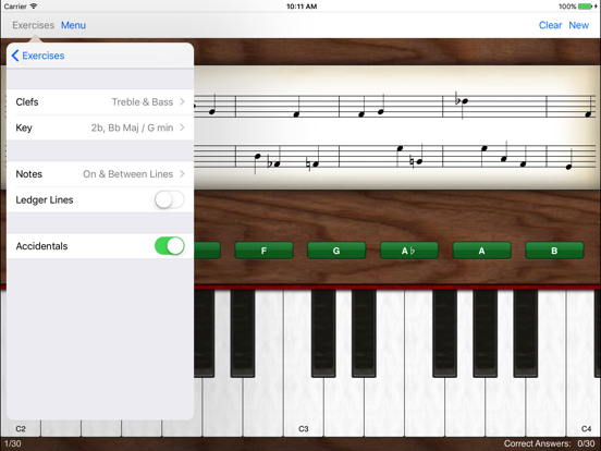 Note Trainer Pro iPad app afbeelding 5
