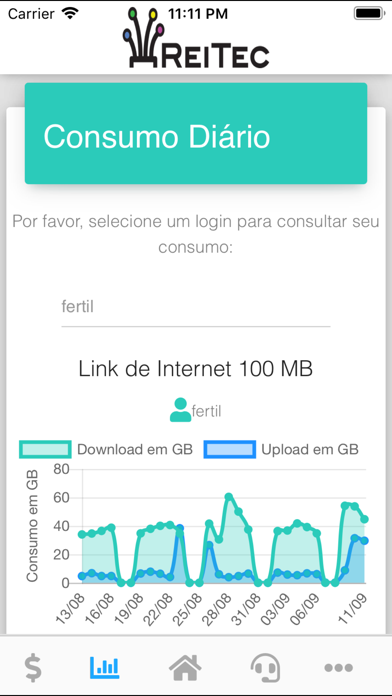 Reitec Fibra Óptica iPhone screenshot 3 - Business app