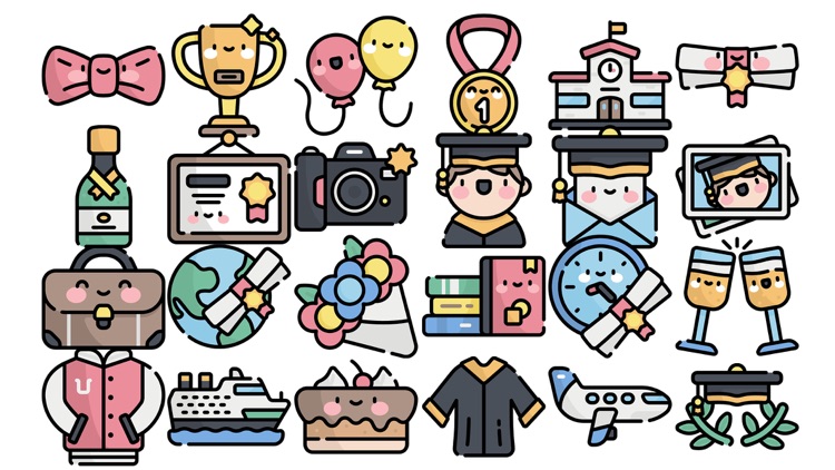 My Graduation Stickers.