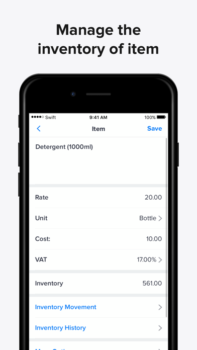 Swift Invoice, Invoice Maker, Screenshot