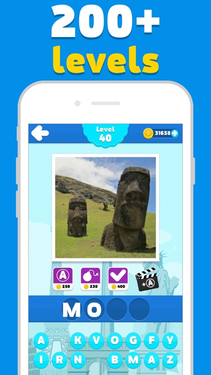 Attractions quiz - word game