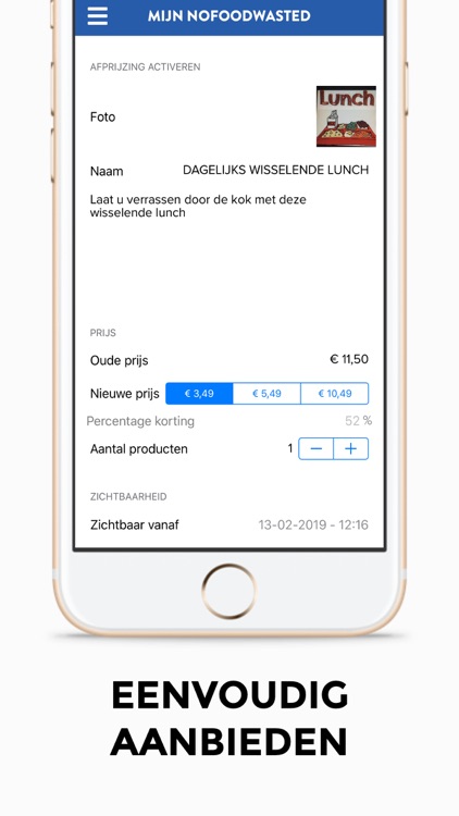 NoFoodWasted: Management app