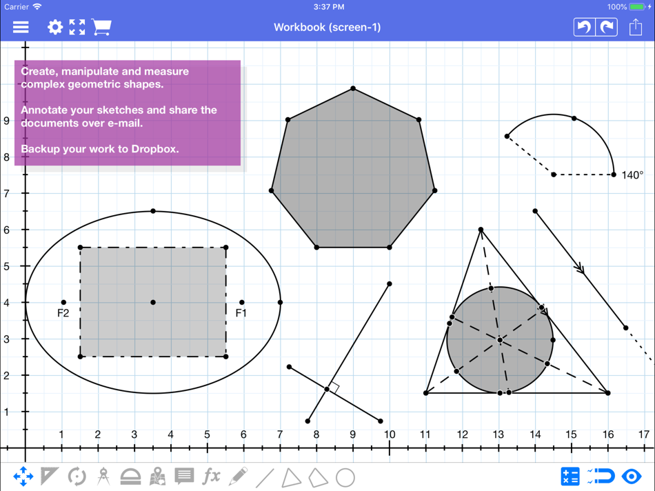 Geometry Pad+ (iOS) 由: Bytes Arithmetic LLC Geometry Pad+ (iOS) 由: Bytes Arithmetic LLC