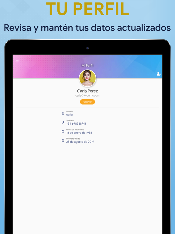 Kydemy iPad screenshot 2