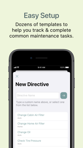 Directive - Maintenance App screenshot