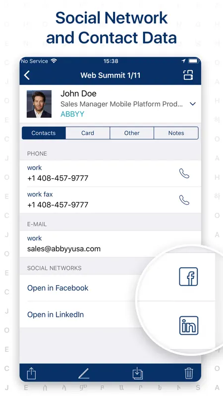 Business Card Scanner Pro screenshot 4 of 5
