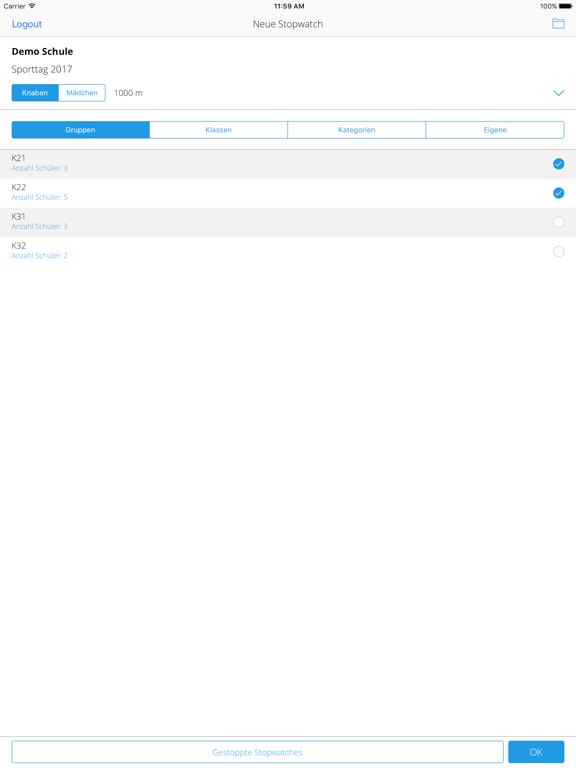 Screenshot #5 pour Stopwatch SporttagWeb
