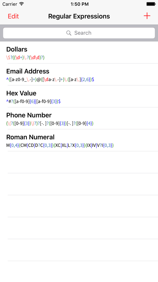 #5. RegEx Knife (iOS) 由: Mark Alldritt