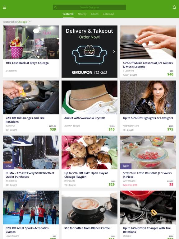 Groupon - Deals, Coupons & Shopping: Discounts on Local Restaurants, Events, Hotels, Yoga & Spas screenshot