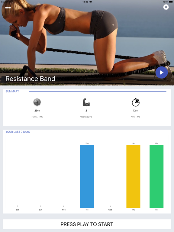 Screenshot #4 pour Resistance Band Workout Strong