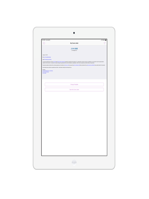 Screenshot #5 pour Cover Letter Maker