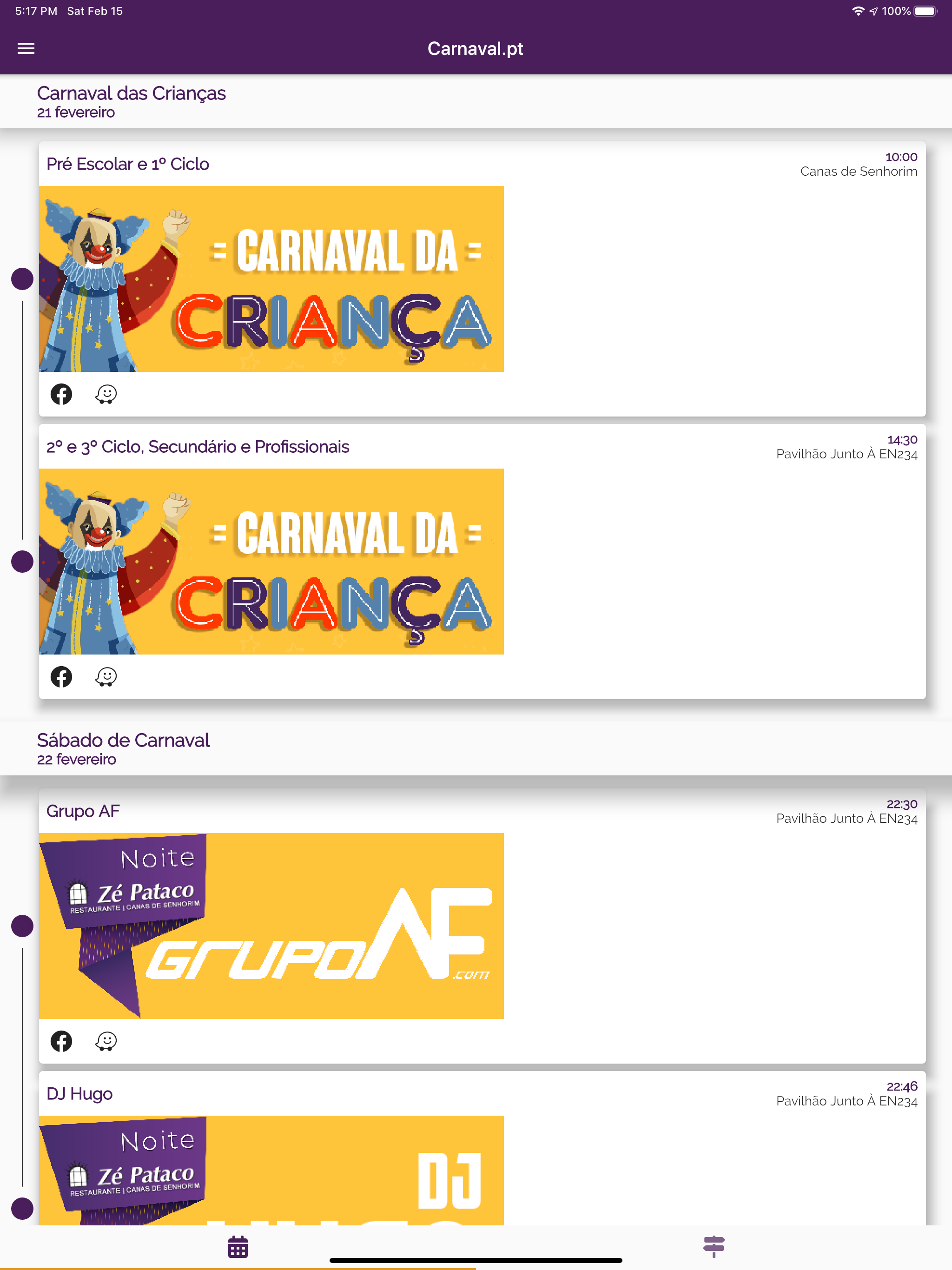 Carnaval.pt screenshot 6