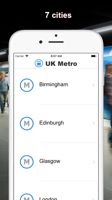 Screenshot #1 pour UK Métro - Londres, Glasgow