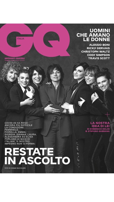 GQ Italia Magazine Screenshot