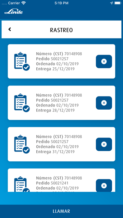 Recarga Linde Screenshot