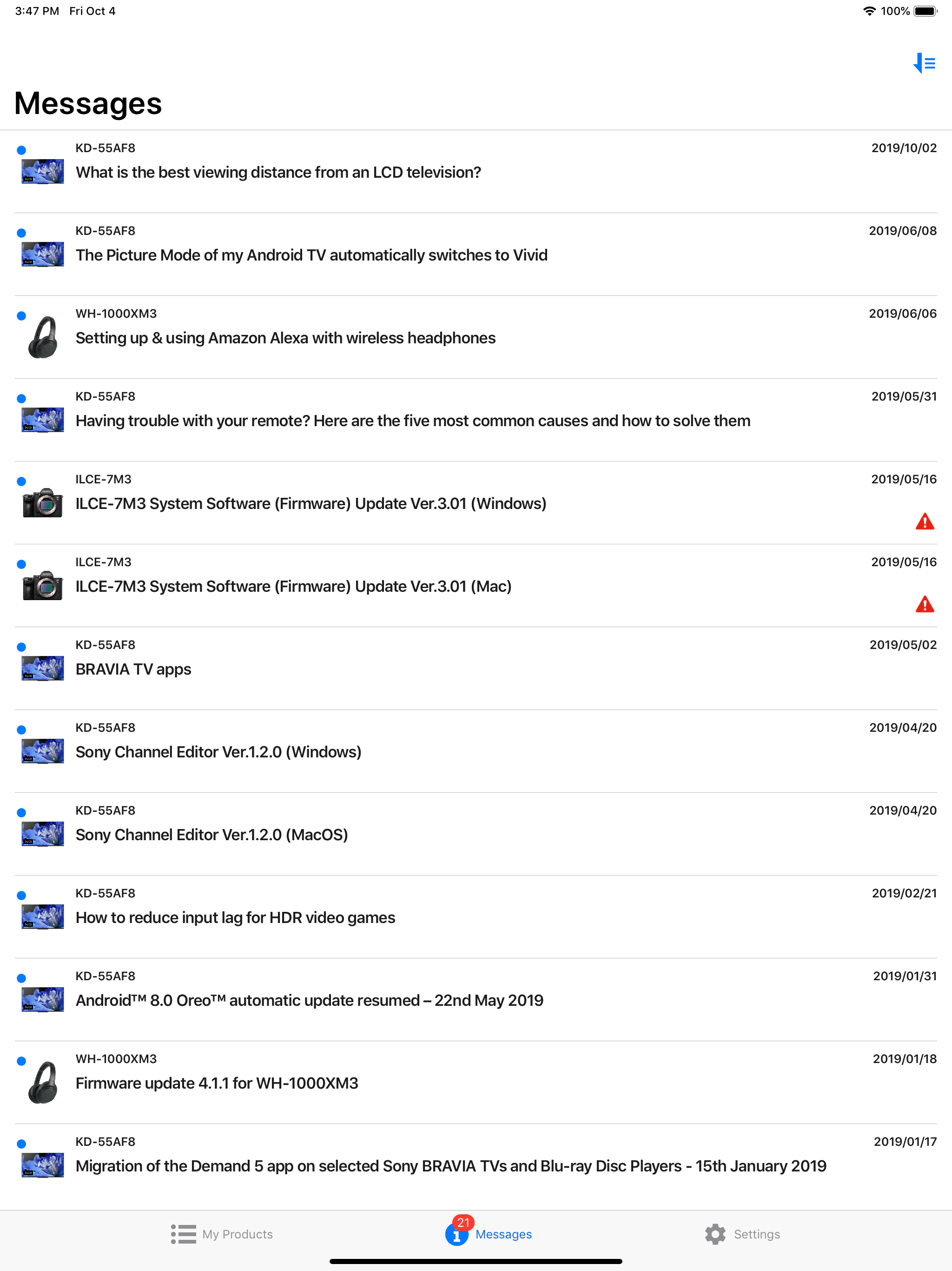 Support by Sony: Find support