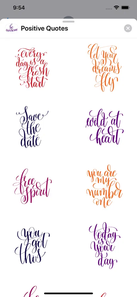 Positive Quotes Stickers