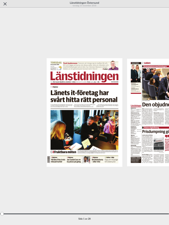 Screenshot #6 pour Länstidningen Östersund e-tidn