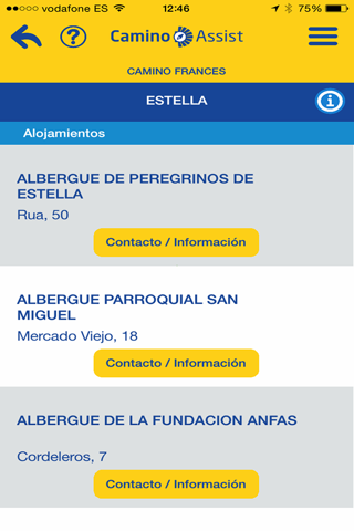 Camino Assist pilgrim Santiago screenshot 4