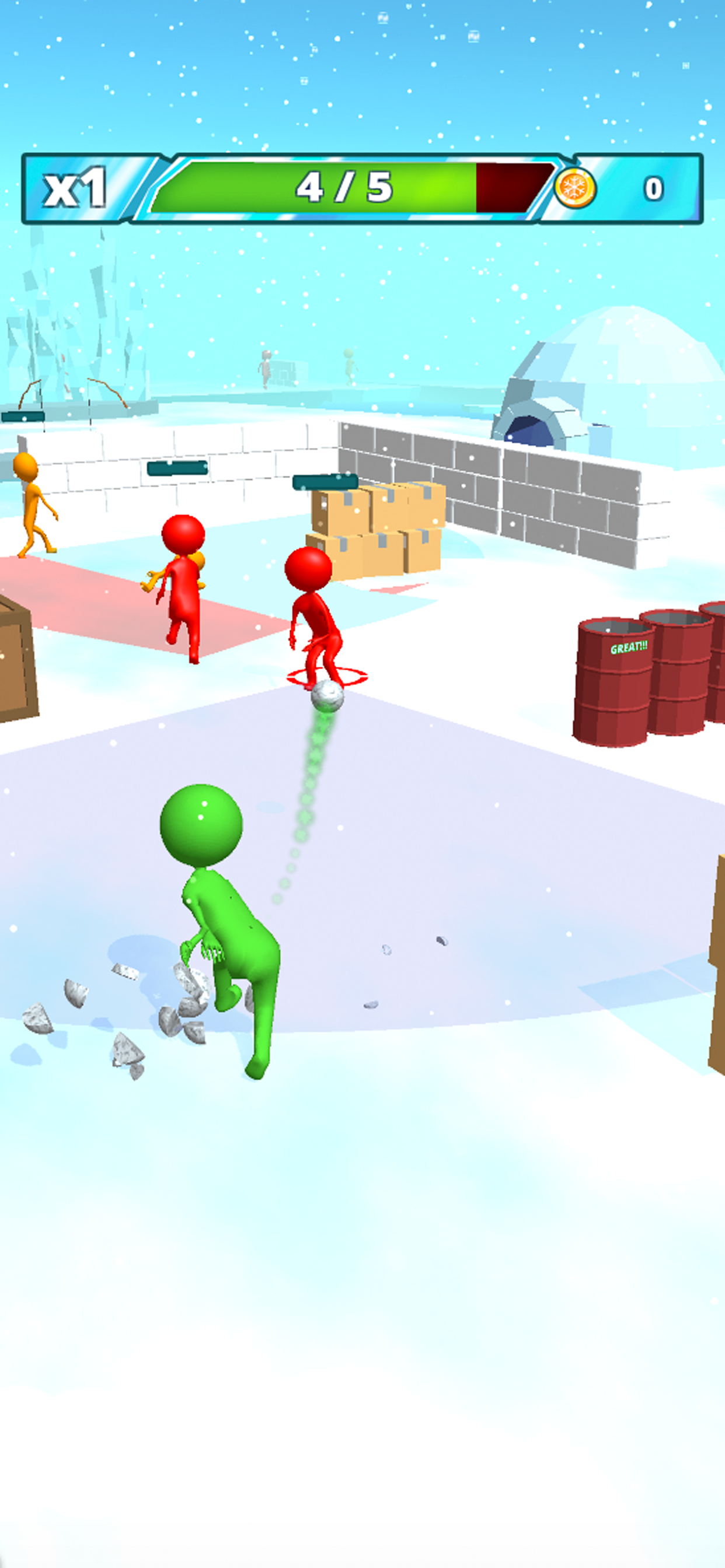 Snowballs fight screenshot 4