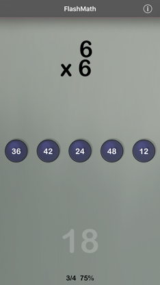 FlashMath (math flash cards) screenshot 2