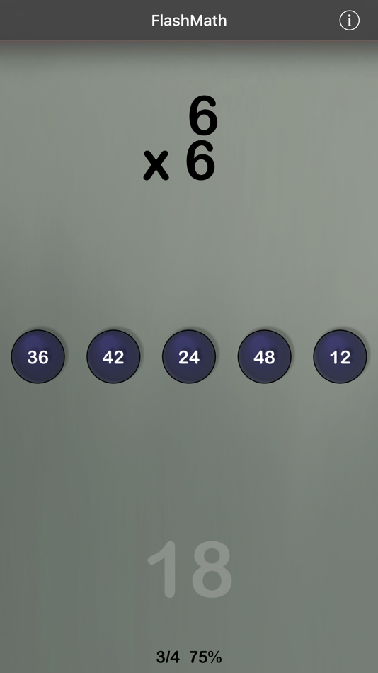 #2. FlashMath (math flash cards) (iOS) 由: PalaSoftware Inc.