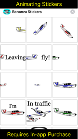 V-tail Bonanza Sticker App screenshot