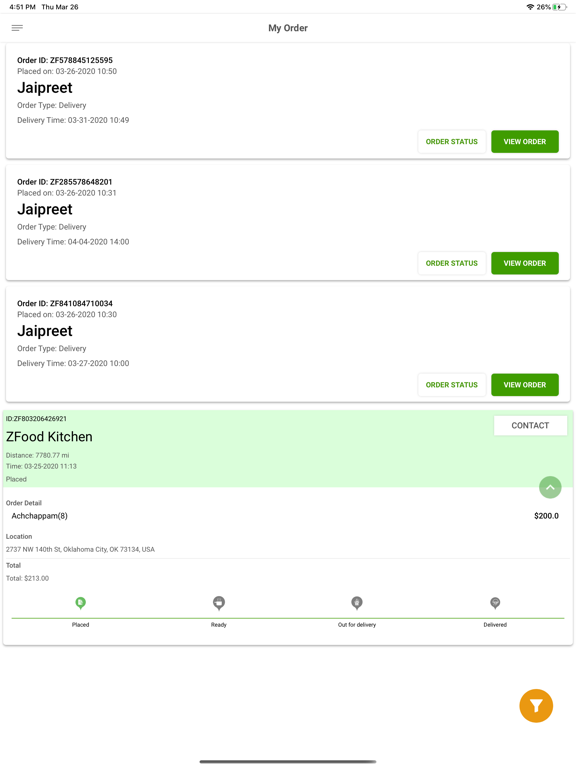zChefs iPad screenshot 2 - Food & Drink app