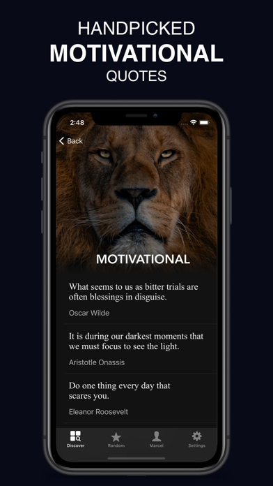 Relentless Motivation Quotes Screenshot