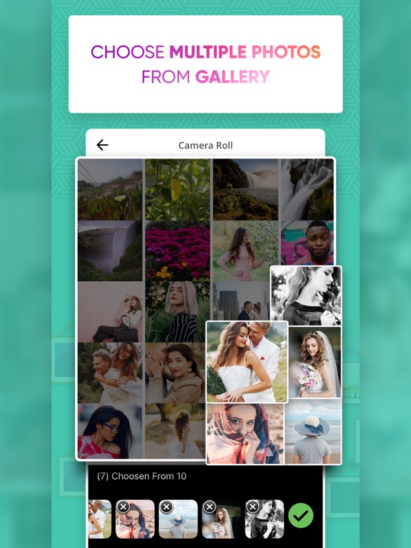 Photo Editor - HD Pic Collage iPad screenshot 6 - Photo & Video app
