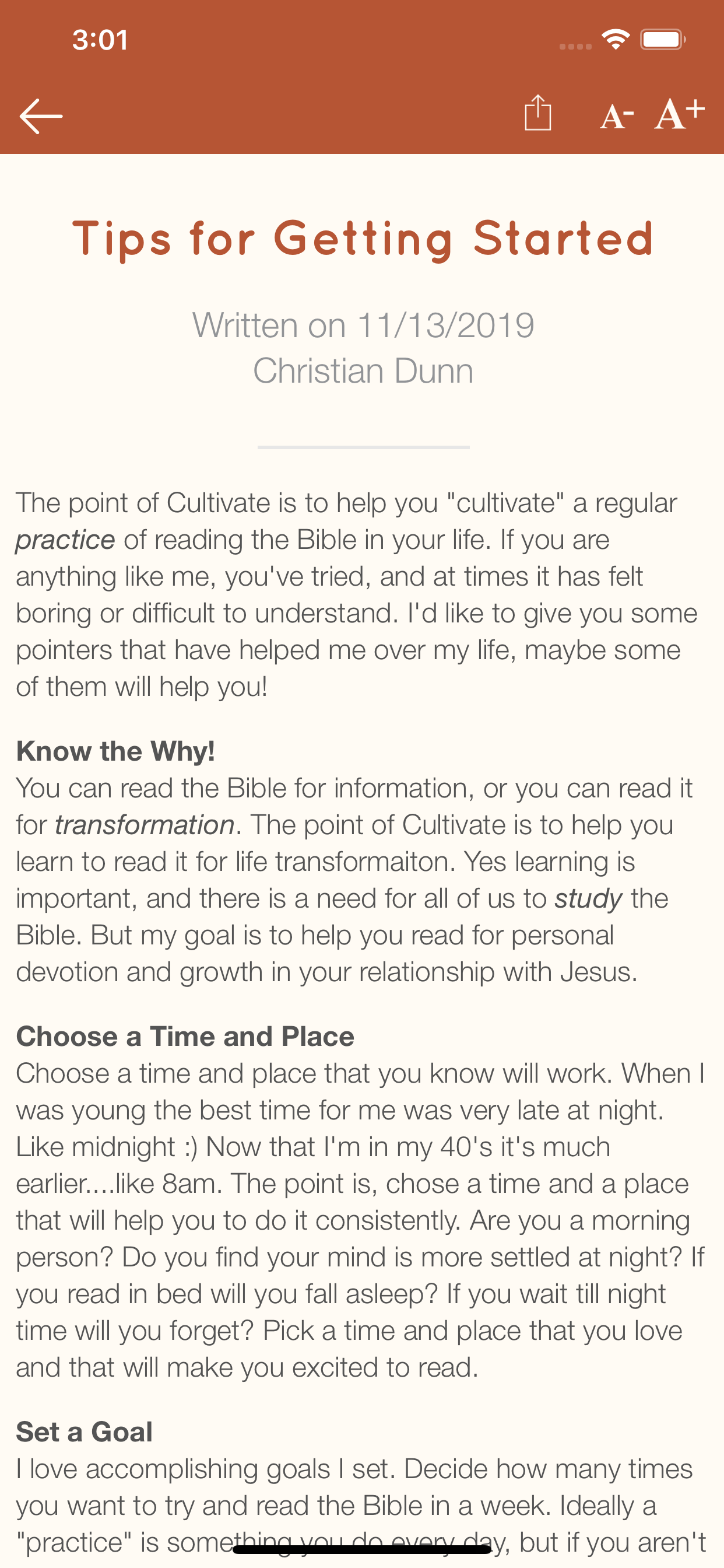 Cultivate Devotion screenshot 4
