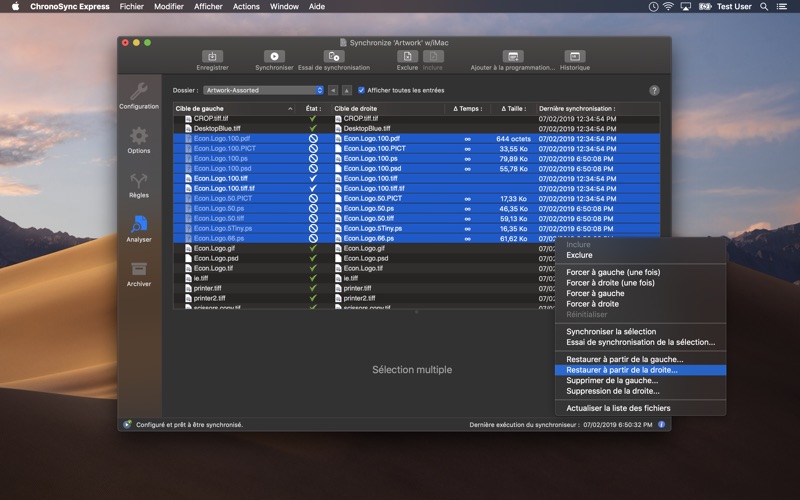 Screenshot #3 pour ChronoSync Express