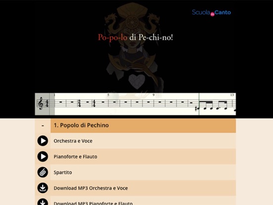 Scuola InCanto iPad screenshot