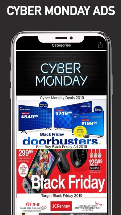 Cyber Monday 2023 ads & deals Screenshot