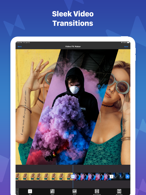 Video FX: Movie Clip Editor iPad screenshot 4 - Photo & Video app