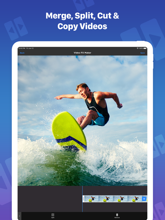 Video FX: Movie Clip Editor iPad screenshot 5 - Photo & Video app