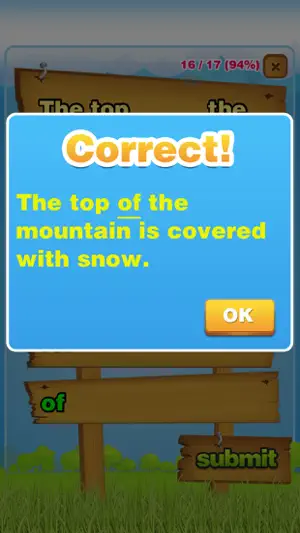 Prepositions Grammar Quiz K-5 screenshot 3