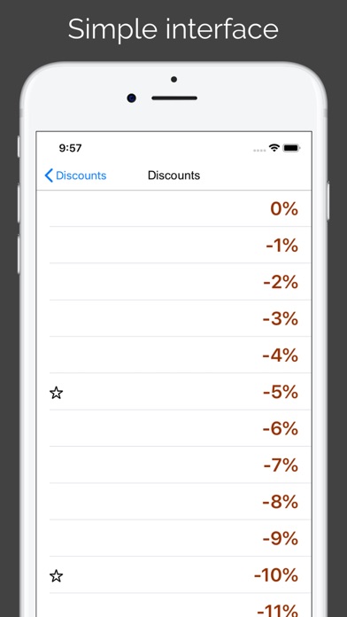 Discounts & Sales calculator Screenshot