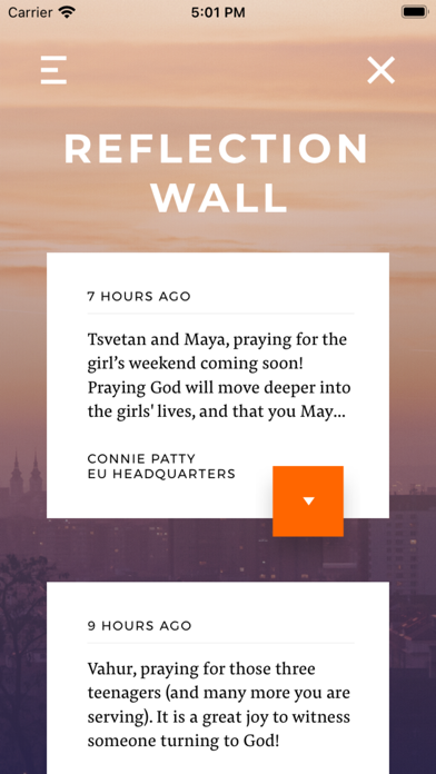 Josiah Venture Prayer Room Screenshot