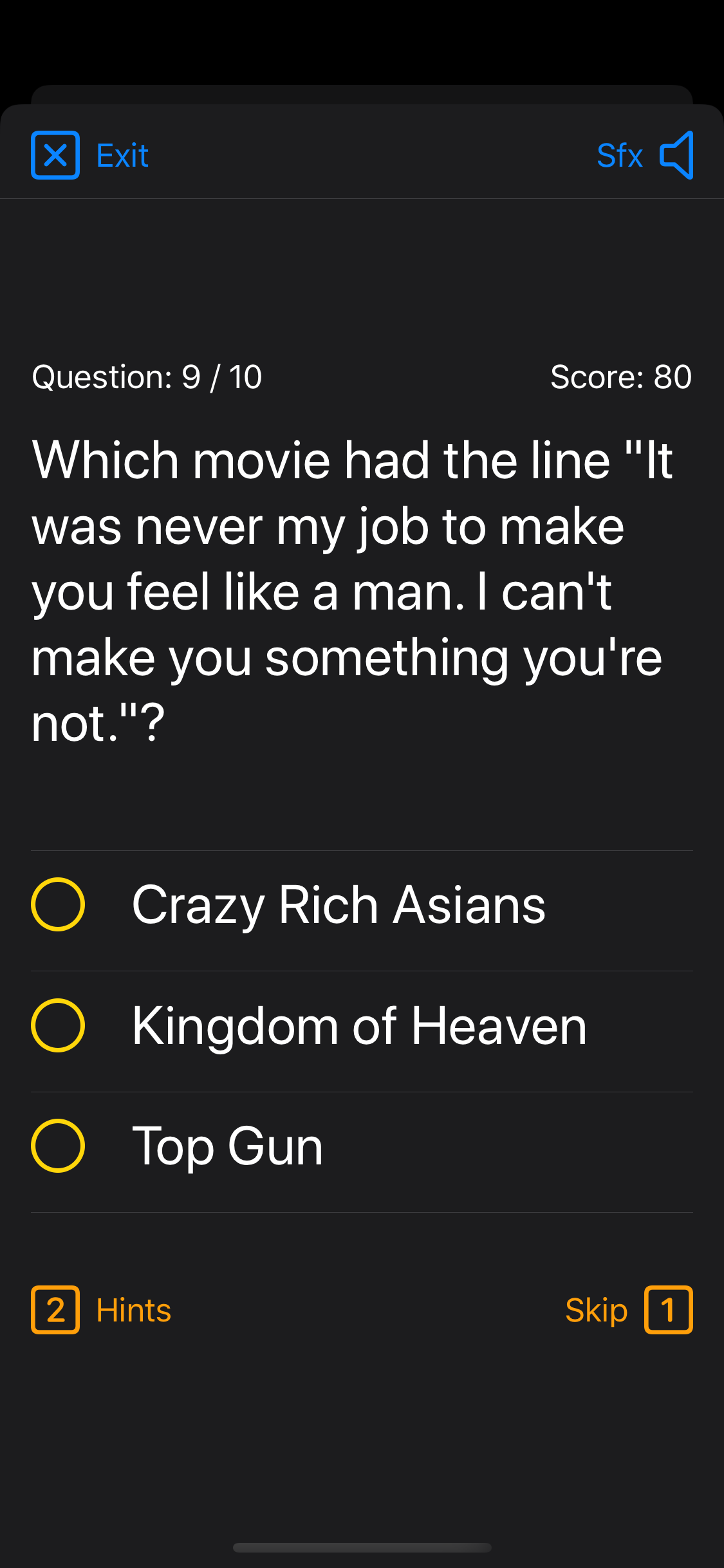 Cinema Trivia 2 screenshot 3