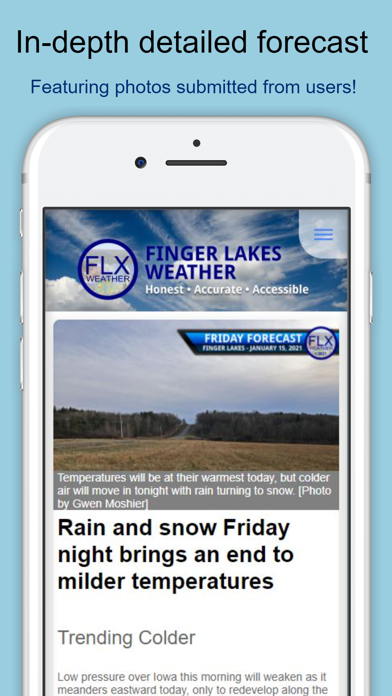 Finger Lakes Weather Screenshot