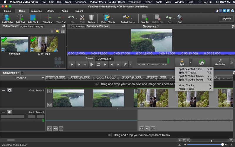 videopad video editor iphone screenshot 3