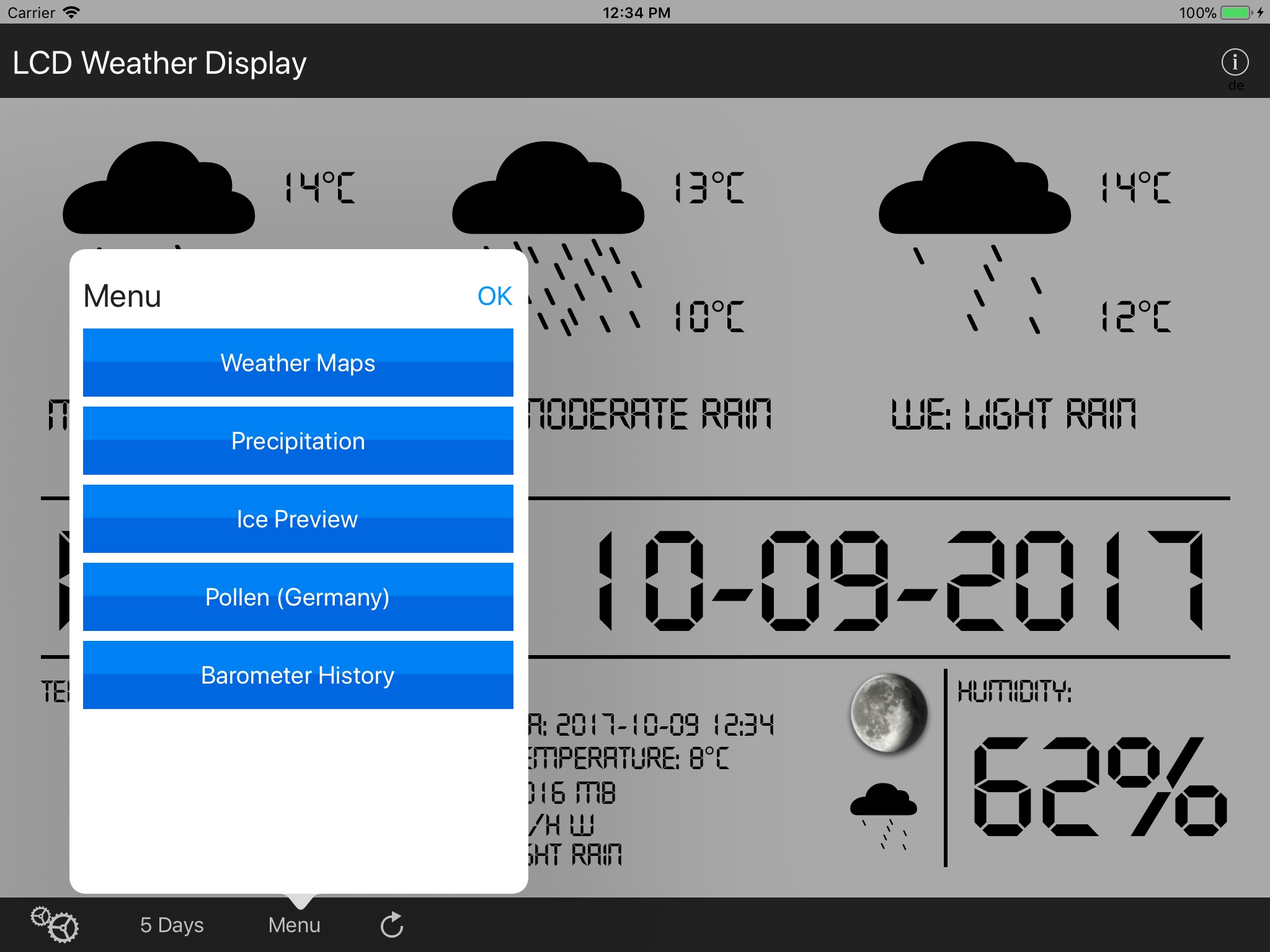 LCD Weather Display screenshot 3