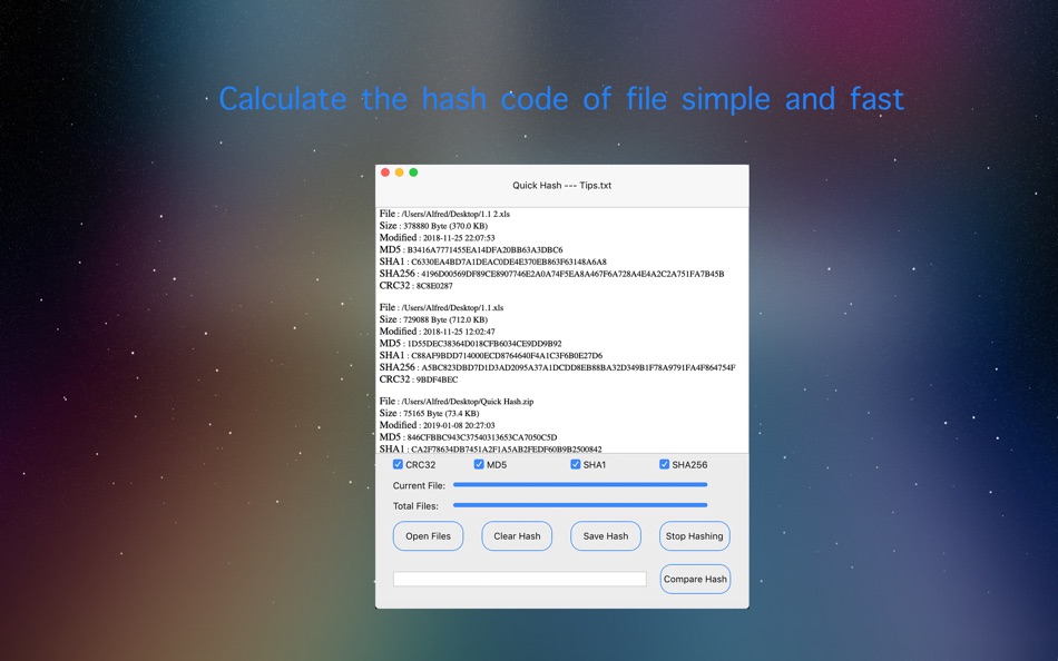 Quick Hash - 1.0 - (macOS)