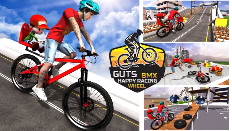 Guts BMX Happy Racing Wheels screenshot-4