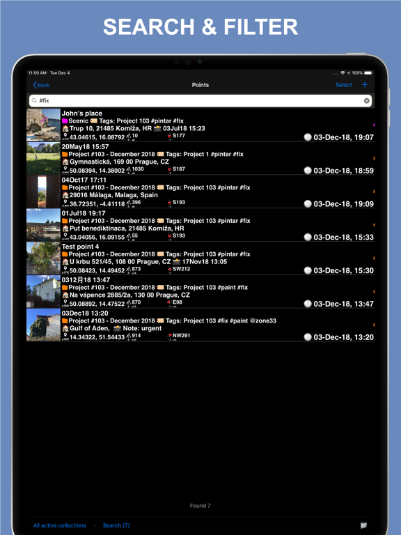 GPS Camera 55. Field Survey iPad screenshot 4 - Navigation app
